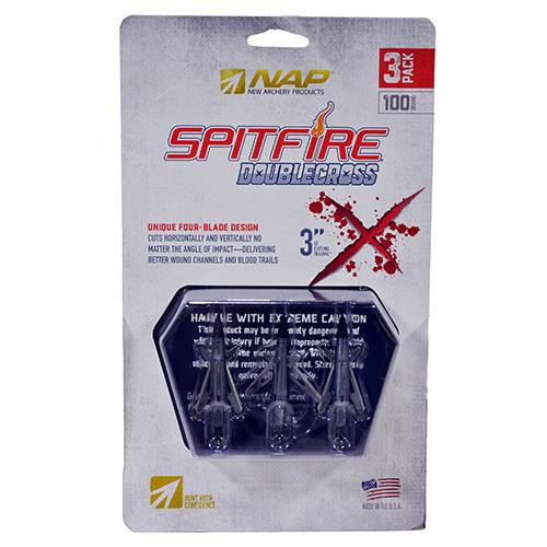 Spitfire Double Cross, 100 Grains, 3 Pack