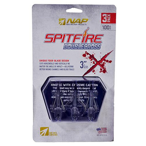 Spitfire Double Cross, 100 Grains, 3 Pack