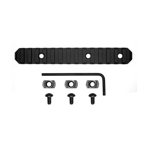 M-LOK Rails and Adaptors - 6' Length, 15 Slots, Black