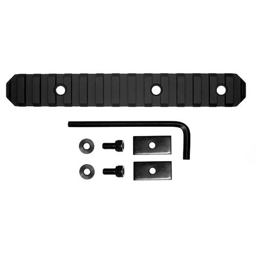 AR Stock Picatinny Rail - 6" Length, 15 Slots, Black