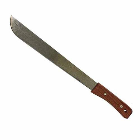 Machete - Slim Profile, 15"" Blade with Wood Handle