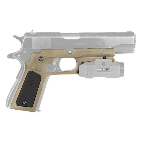 CC3P Grip and Rail System - 1911, Tan