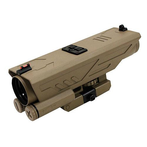 Delta 4x30mm Scope, P4 Sniper Reticle, Green Lens