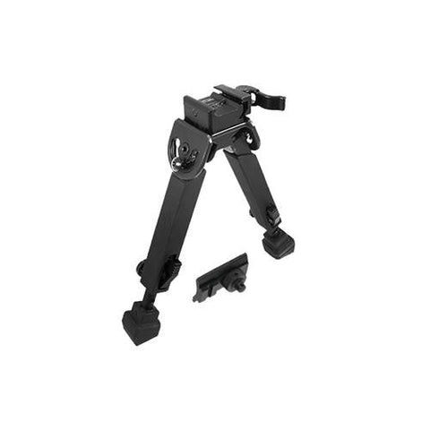 UTG Rubber Armored Full Metal Quick Detachable Bipod, 6"- 8 1-2" Height, Black