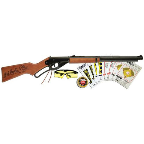 Red Ryder - BB Youth Lever Action Air Rifle, 177cal, BB, Wood Stock Blue Barrel with Fun Kit