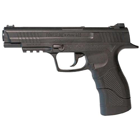 Powerline Air Pistol - Model 415, .177 Caliber, BBs, Black Polymer Grips, Matte Black