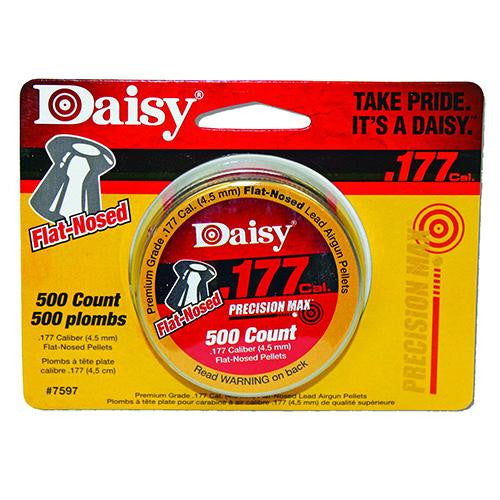 Pellets - .177 Caliber, 7.72 Grains, Flat Nose, Tin of 500