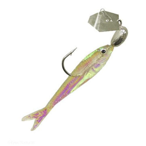 ChatterBait Flashback Mini Lures - 1-16 oz Weight, Silver-Natural, Per 1