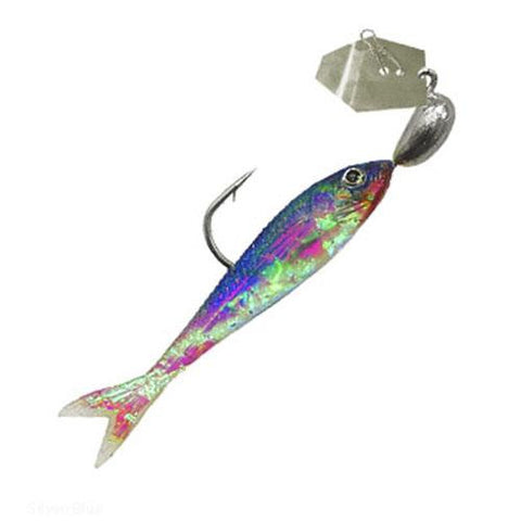 ChatterBait Flashback Mini Lures - 1-16 oz Weight, Silver-Blue, Per 1