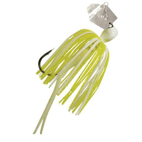 ChatterBait Micro Lures - 3" Length, 1-8 oz Weight, Chartreuse-White, Per 1