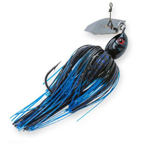 ChatterBait Projectz Lures - 3-4 oz Weight, 6-0 Hook, Plack-Blue, Per 1