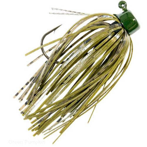 Finesse Shroomz Micro Jig Lures - 1-8 oz Size, Green Pumpkin, Per 2