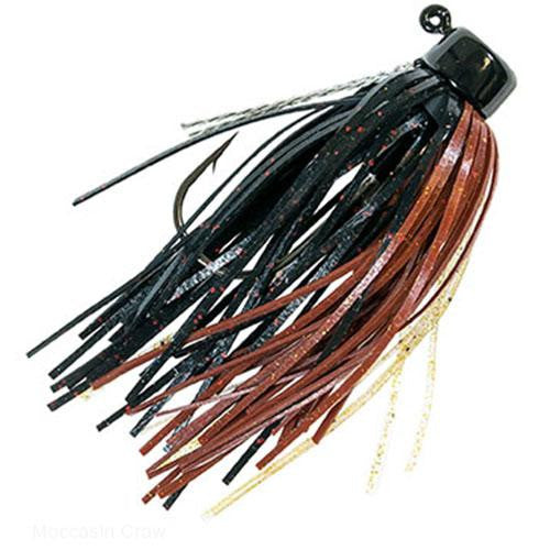 Finesse Shroomz Micro Jig Lures - 1-8 oz Size, Moccasin Craw, Per 2