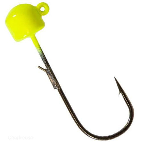 Power Finesse Shroomz Hooks - 1-10 oz Weight, 3-0 Hook, Chartreuse, Per 3