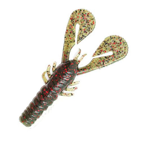 Turbo Crawz Lures - 4" Length, Dark Melon Red, Per 6