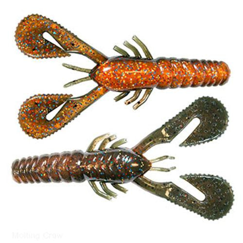 Turbo Crawz Lures - 4" Length, Molting Craw, Per 6