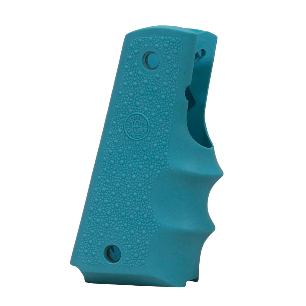 Colt Government Rubber Grip - with Finger Grooves, Aqua