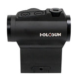 Paralow Red Dot Sight 1x - 2 MOA Dot, Weaver-Style Low and Lower 1-3 Co-Witness Mounts, Matte Black