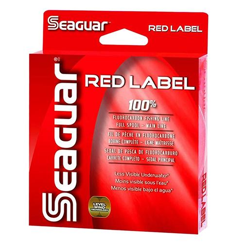 Red Label Saltwater Fluorocarbon Line - .006" Diameter, 4 lb Tested, 200 Yards, Clear