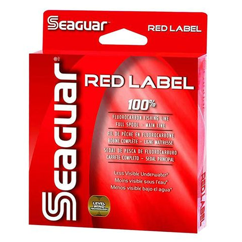 Red Label Saltwater Fluorocarbon Line - .006" Diameter, 4 lb Tested, 200 Yards, Clear