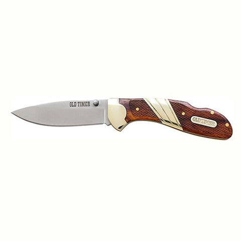 Lockback - Medium Clip Folder, Wood Handle, Clam