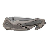M&P Clip Folder - - Liner Lock, Strap Cutter, Gray, Clam