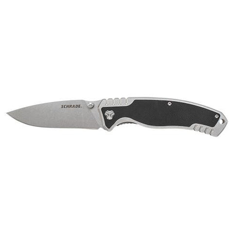 Schrade Ultra Glide Liner Lock - - Stone Washed, Steel Handle, Boxed