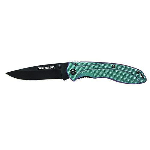 Schrade Liner Lock - - Color Shifting, Aluminum Folder, Trapped