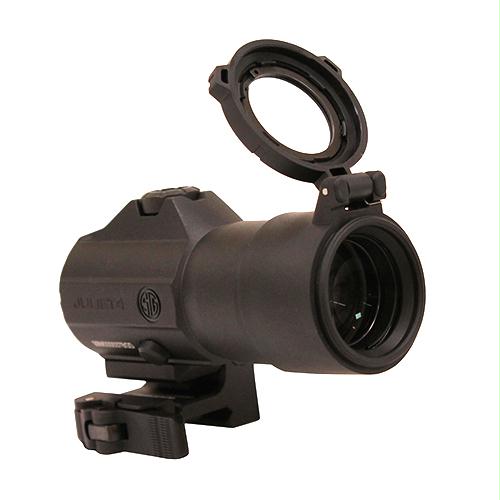 Juliet4, 4x 24mm Magnifier Powercam Quick-Release Mount with Spacers, Black