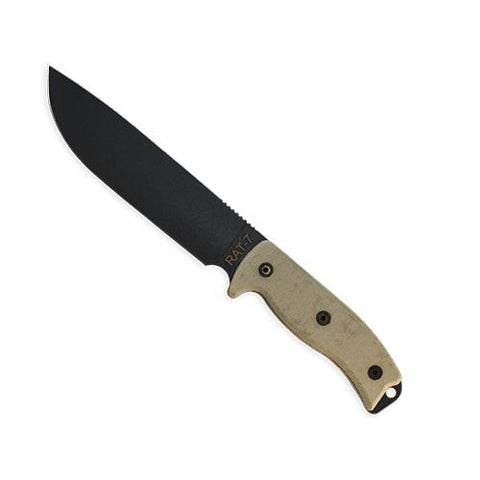 Rat-7, Plain Edge with Black Nylon Sheath