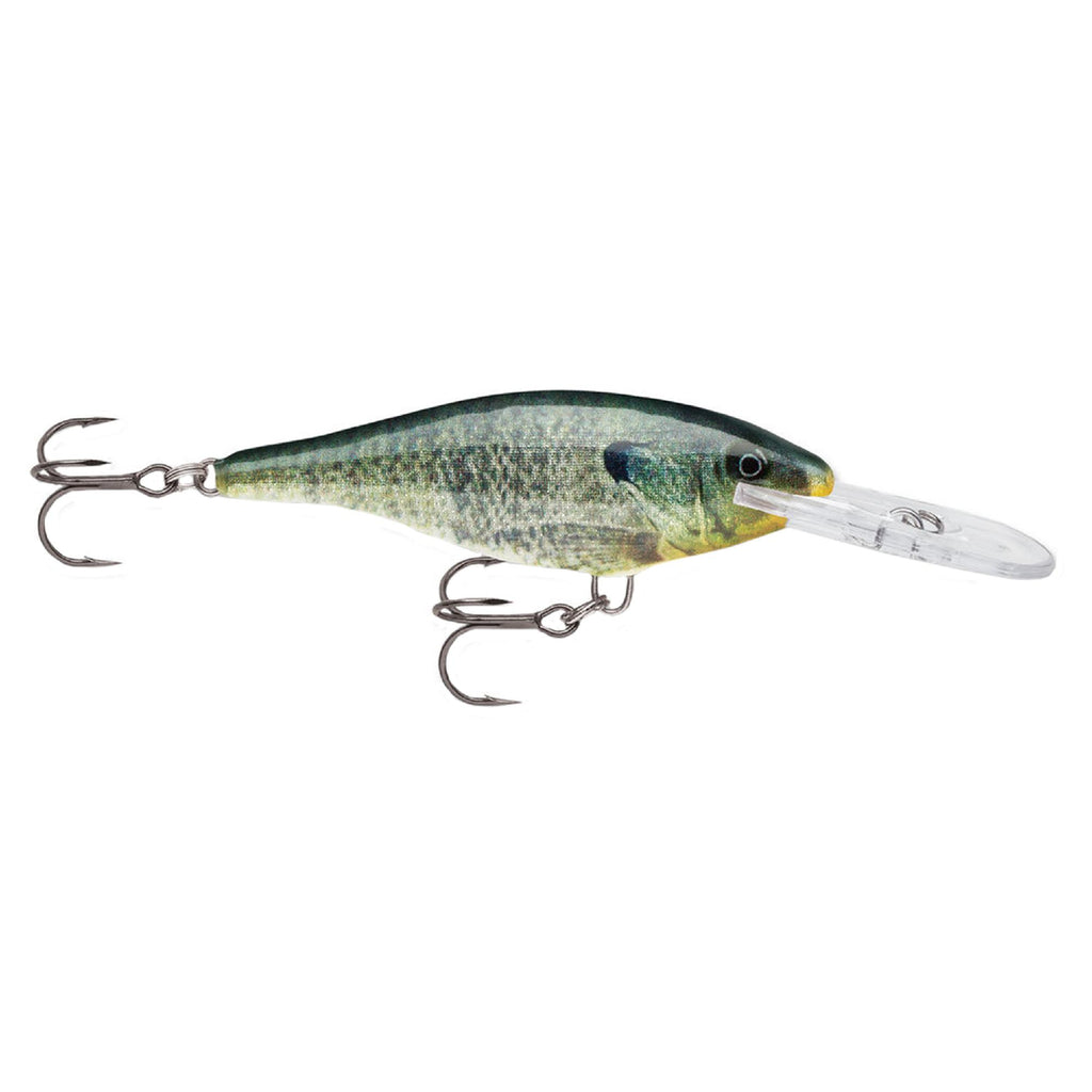 Shad Rap Lure - Size 07, 2 3-4" Length, 5'-11' Depth, 2 No 6 Treble Hooks, Live Bluegill, Per 1