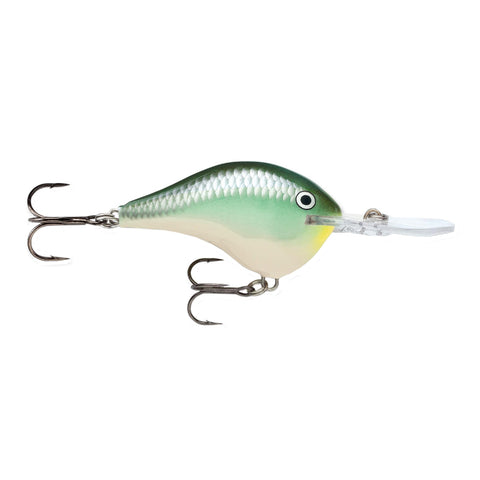 Dives-To Series Custom Ink Lure - Size 04, 2" Length, 4' Depth, 2 Number 6 Treble Hooks, Blue Back Herring, Per 1