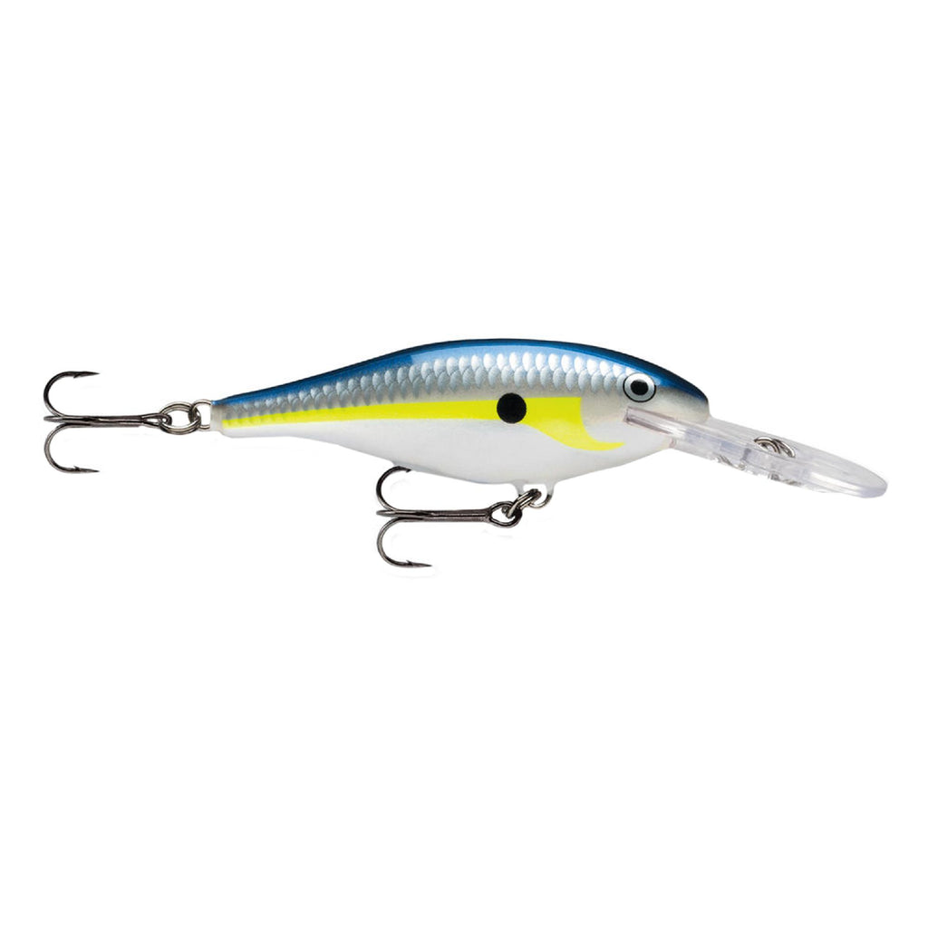 Shad Rap Lure - Size 07, 2 3-4" Length, 5'-11' Depth, 2 No 6 Treble Hooks, Helsinki Shad, Per 1