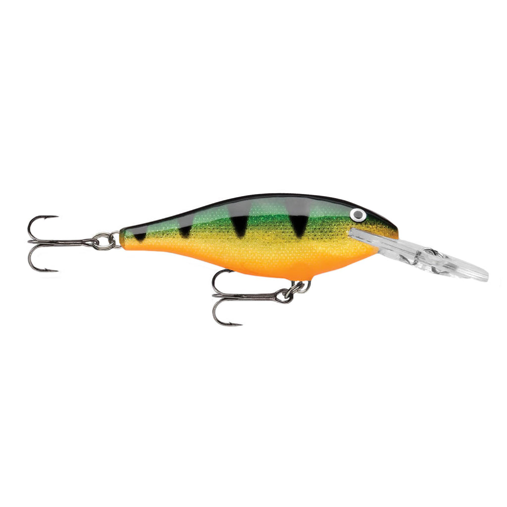 Shad Rap Lure - Size 05, 2" Length, 4'-9' Depth, 2 Number 8 Treble Hooks, Perch, Per 1