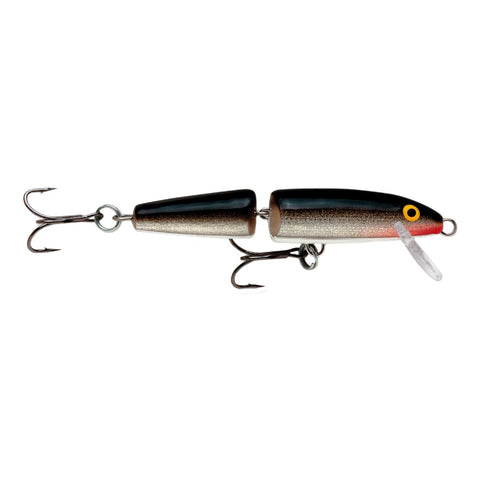 Jointed Lure - Size 07, 2 3-4" Length, 4'-6' Depth, 2 Number 8 Treble Hooks, Silver, Per 1