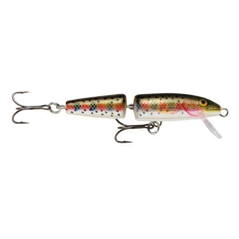 Jointed Lure - Size 07, 2 3-4" Length, 4'-6' Depth, 2 No 8 Treble Hooks, Rainbow Trout, Per 1