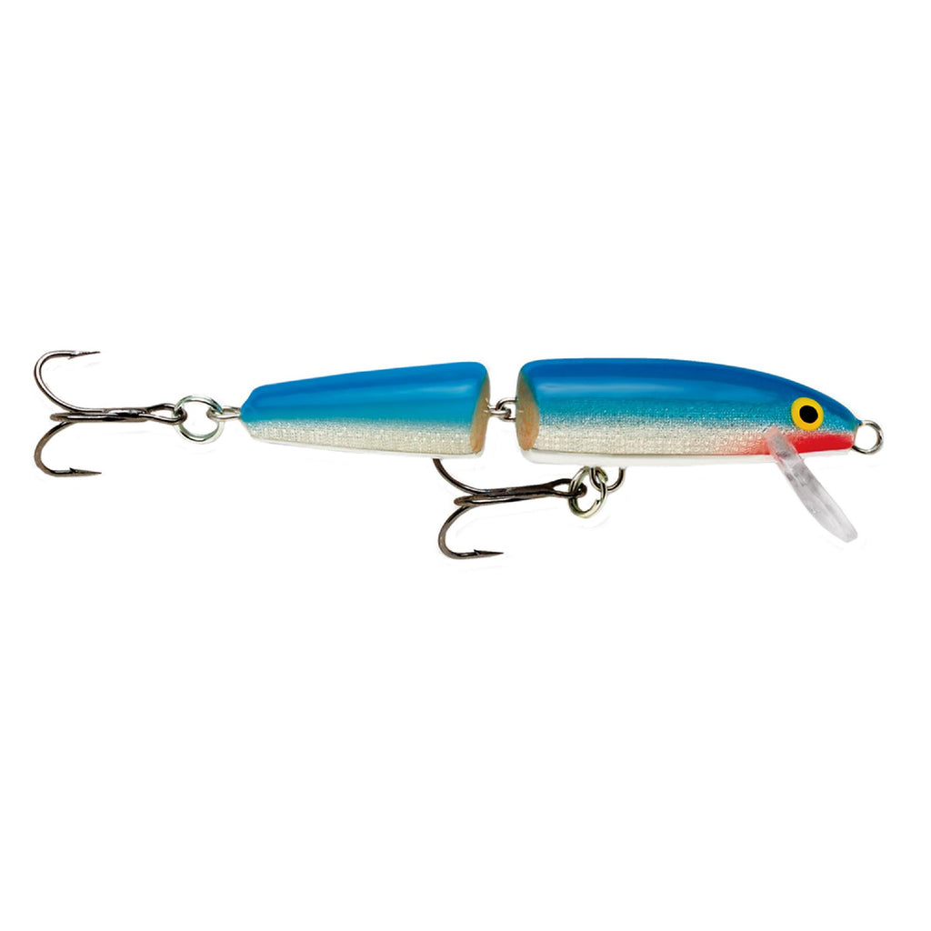 Jointed Lure - Size 07, 2 3-4" Length, 4'-6' Depth, 2 Number 8 Treble Hooks, Blue, Per 1