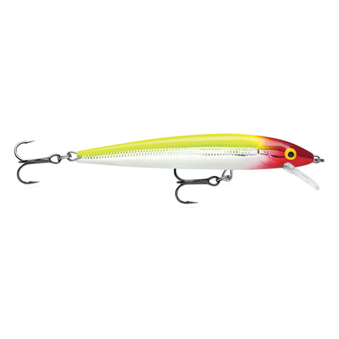 Husky Jerk Lure - Size 10, 4" Length, 4'6' Depth, 2 Number 5 Treble Hooks, Clown, Per 1