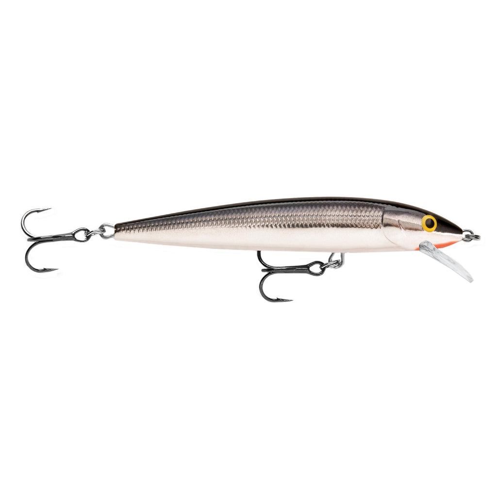 Husky Jerk Lure - Size 08, 3 1-2" Length, 4'6' Depth, 2 Number 6 Treble Hooks, Silver, Per 1