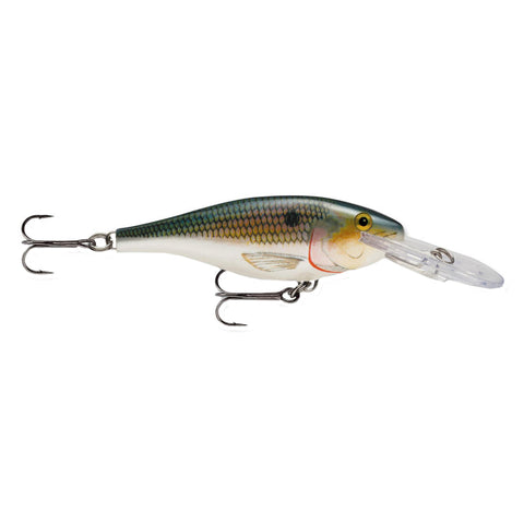 Shad Rap Lure - Size 07, 2 3-4" Length, 5'-11' Depth, 2 Number 6 Treble Hooks, Shad, Per 1