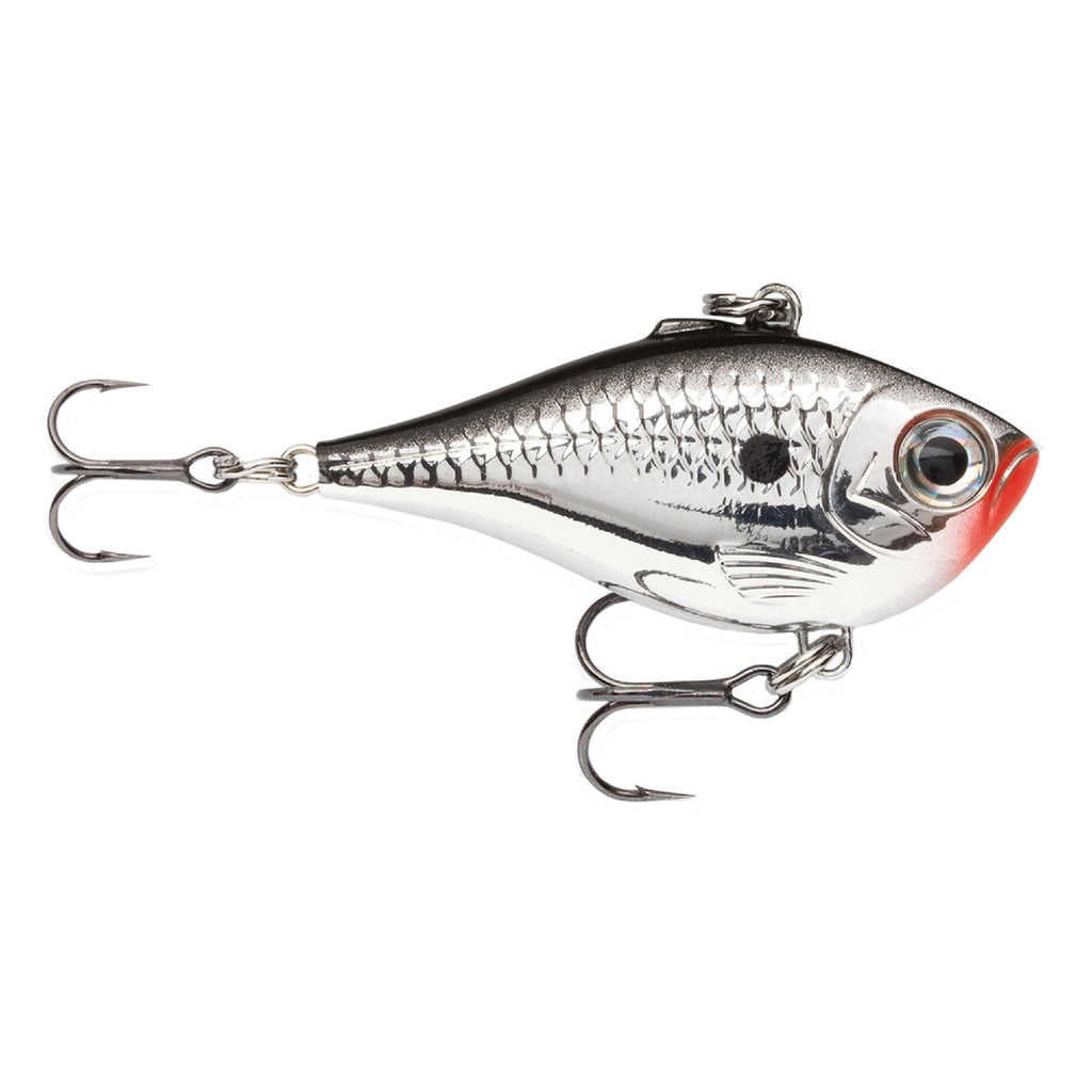 Ultra Light Rippin' Rap Lure - Size 04, 1 1-2" Length, Variable Depth, No 10-12 Treble Hook, Chrome, Per 1