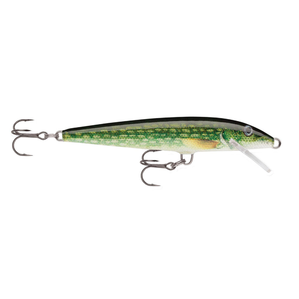 Original Floating Lure - Size 09, 3 1-2" Length, 3'-5' Depth, 2 Number 7 Treble Hooks, Live Pike, Per 1