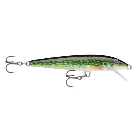 Original Floating Lure - Size 09, 3 1-2" Length, 3'-5' Depth, 2 Number 7 Treble Hooks, Live Pike, Per 1