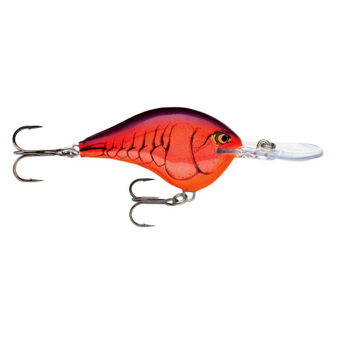 Dives-To Series Custom Ink Lure - Size 16,  2 3-4" Length, 16' Depth, 2 Number 3 Treble Hooks, Demon, Per 1