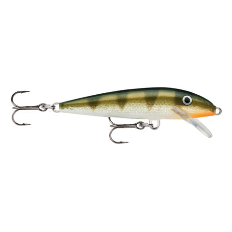 Original Floating Lure - Size 09, 3 1-2" Length, 3'-5' Depth 2 Number 7 Treble Hooks, Yellow Perch, Per 1