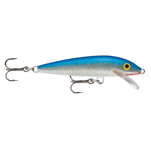 Original Floating Lure - Size 05, 2" Length, 3'-5' Depth, 2 Number 10 Treble Hooks, Blue, Per 1