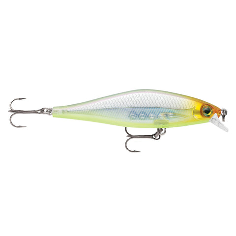 Shadow Rap Shad Lure - Size 09, 3 1-2" Length, 3'4' Depth, 2 Number 6 Treble Hooks, Bud, Per 1