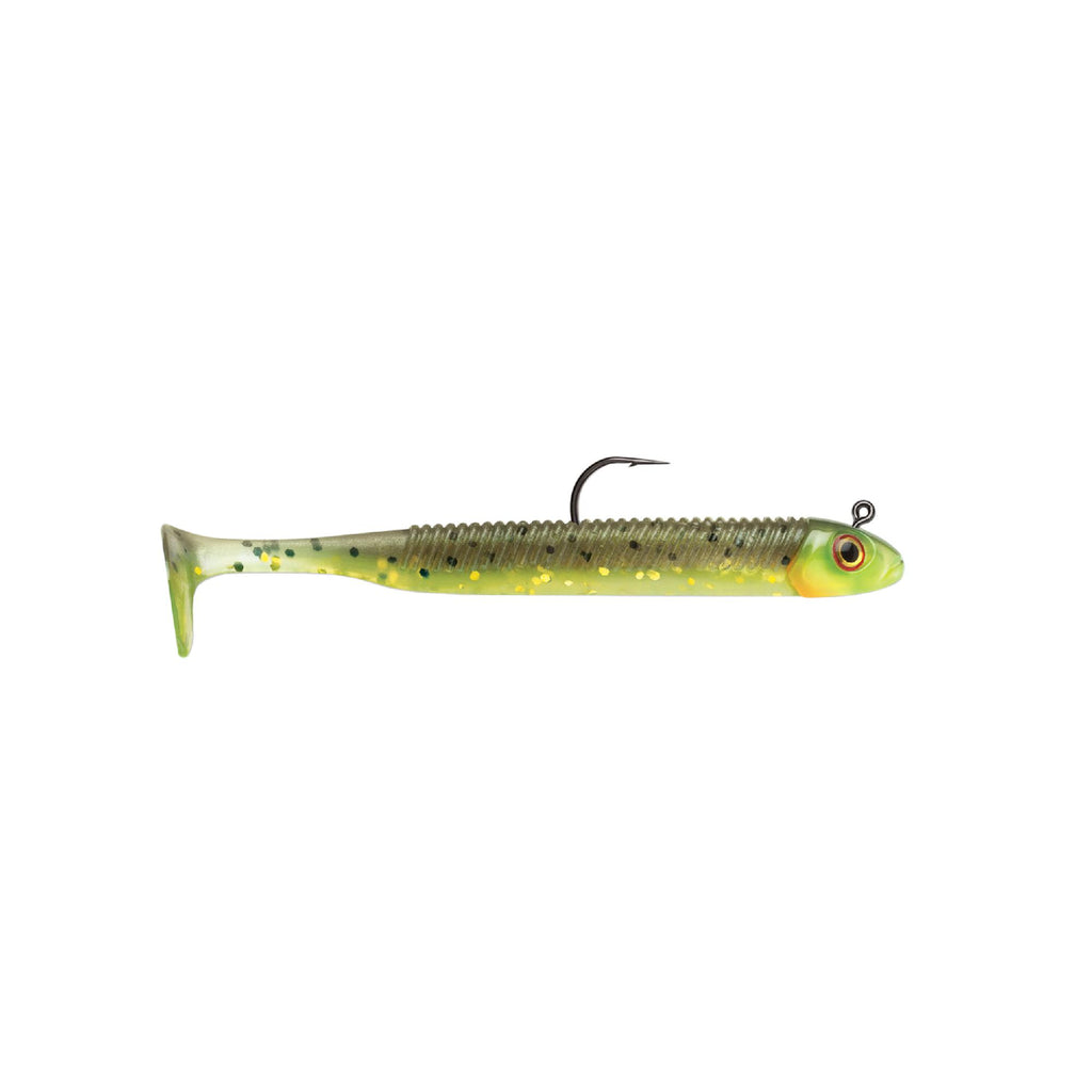 360GT Searchbait Lure - 3 1-2" Length, 1-8 oz Weight, Hot Olive, Per 1