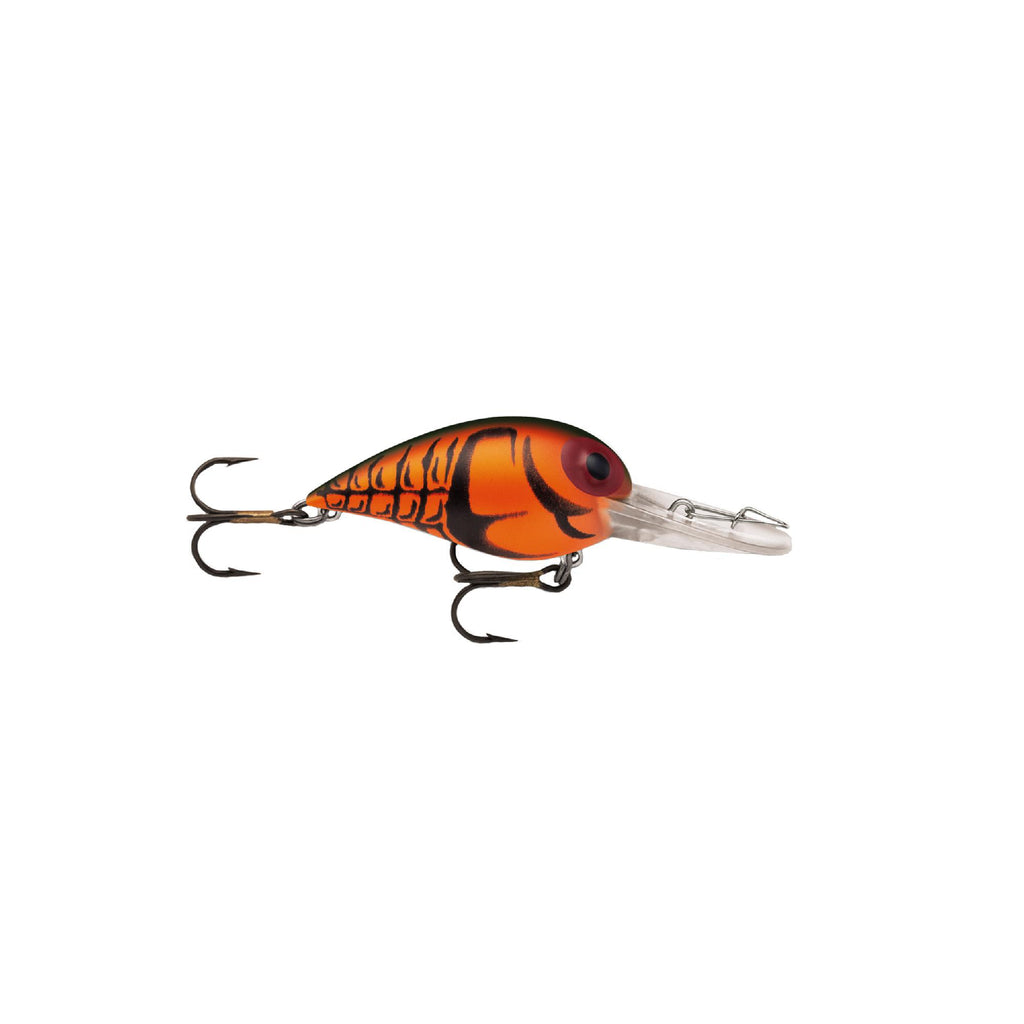 Original Wiggle Wart Lure - 2" Length, 7'-14' Depth, Number 4 Hook, Naturistic Red Craw, Per 1