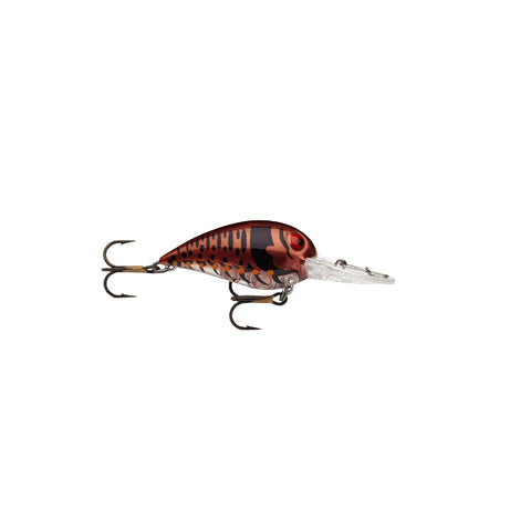 Original Wiggle Wart Lure - 2" Length, 7'-14' Depth, Number 4 Hook, Phantom Copper Craw, Per 1